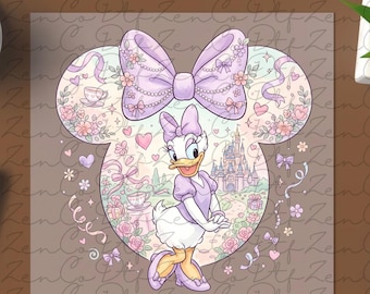 Disney Magic Kingdom 2026 DTF,Disney Magic Kingdom Shirt, Disney Castle Transfer, Disney Trip Couple DTF Transfer, Daisy and Donald Duck dtf