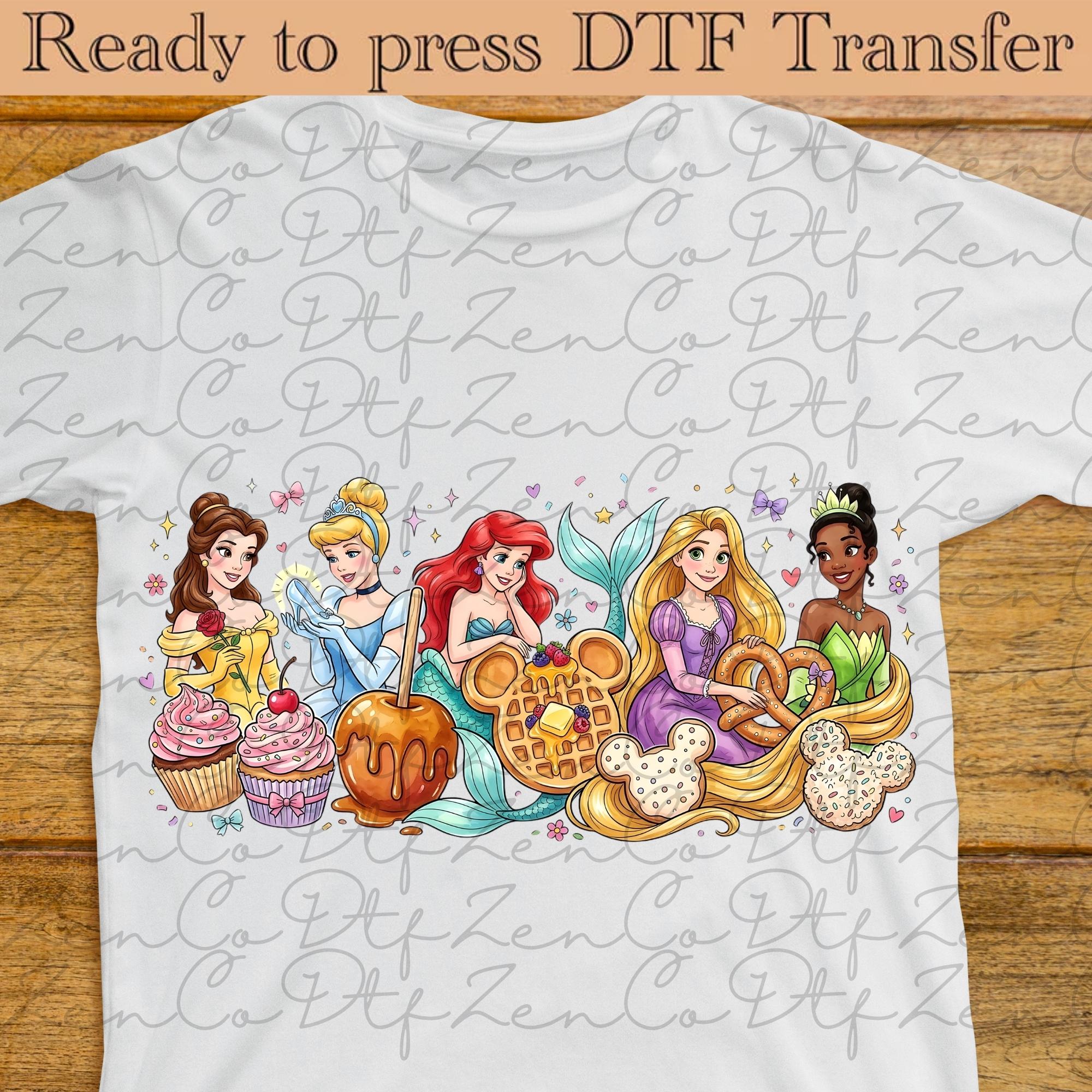 Princess Squad Ready to Press, Disney Heat Transfer, Princess DTF ...