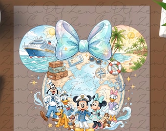 Disney Cruise Trip 2026 DTF,Disney Family Cruise Vacation dtf, Disney Cruise Transfer, Disney Trip DTF Transfer,Cruise Crew Mouse and Minnie