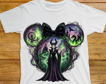 Maleficent Watercolor DTF Transfer, Maleficent Villain DTF, Evil Maleficent, Disney Maleficent Evil queen dtf