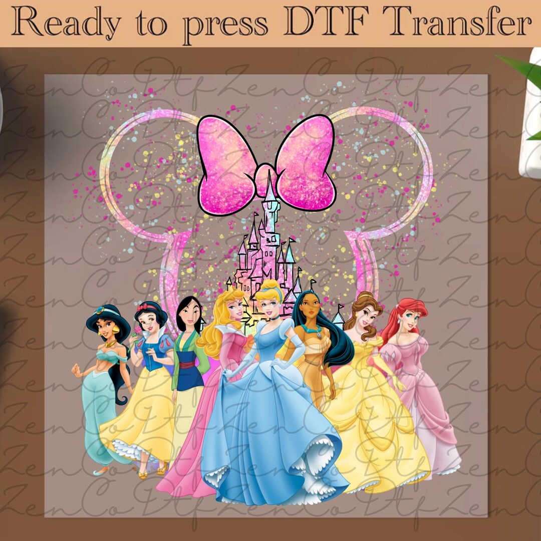 Princess Squad Ready to Press, Disney Heat Transfer, Princess DTF ...