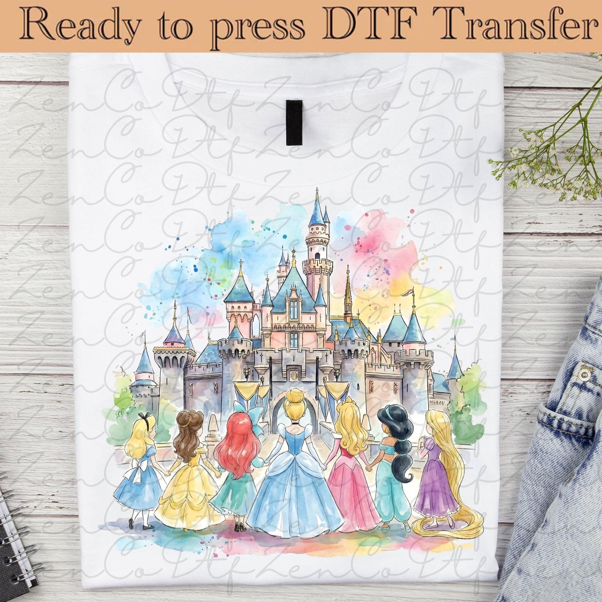 Princess Squad Ready to Press, Disney Heat Transfer, Princess DTF ...