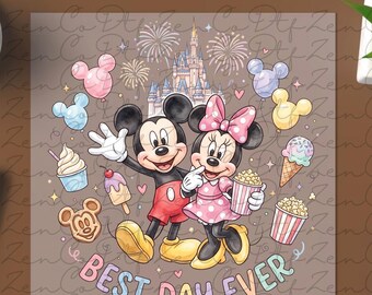 Disney Magic Kingdom 2026 DTF, Disney Magic Kingdom Shirt, Disney Castle Transfer, Disney Trip DTF Transfer, Valentines Mouse and Minnie