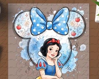 Princess Snow White Ready To Press, Disney Heat Transfer, Princess DTF Transfer, Cute Ready To Press, Disney Princesses Snow White