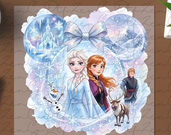 Mädchen Just Wanna Have Fun dtf, Prinzessin Elsa Aquarell Coquette DTF Transfer, Elsa und Anna DTF, Frozen Pressfertig, Disney Eiskönigin