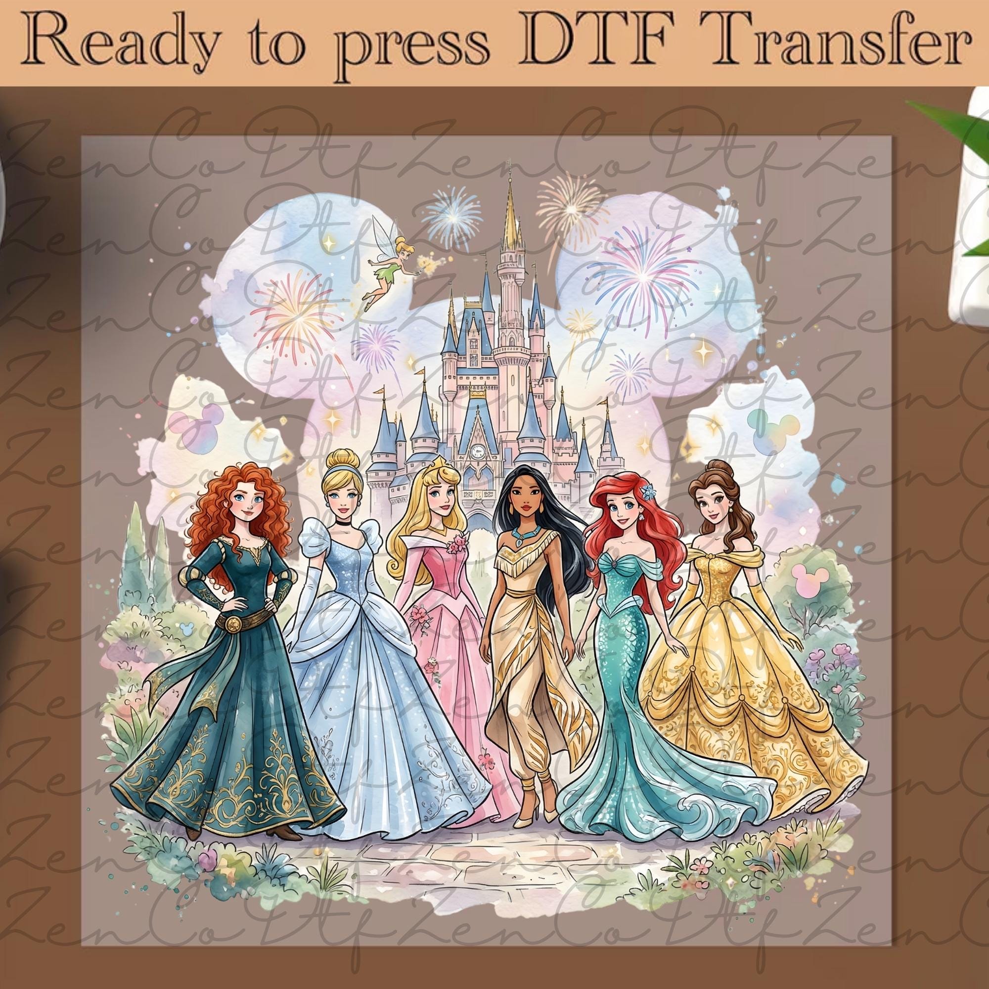 Princess Squad Ready to Press, Disney Heat Transfer, Princess DTF ...