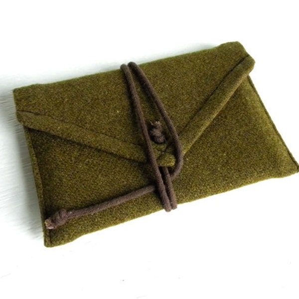 Recycled WWII Wool Wrap Passport Wallet