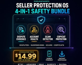 Seller Protection OS Bundle, Dispute Evidence, Appeal & Scam Tools for Etsy