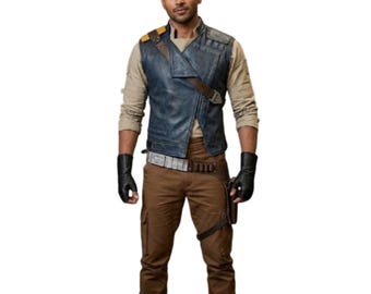 Cal Kestis Jedi Survivor Cosplay - Complete Outfit with Leather Belts