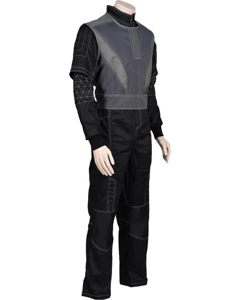 Traje de vuelo y chaleco antibalas negro de Mandalorian - Conjunto de cosplay de Mando de 3 piezas imagen 4