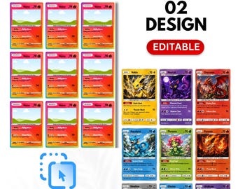 Modello di carta collezionabile personalizzata, creatore di carte Canva modificabile, 2 design, regalo di carta collezionabile personalizzato, cornice per carte stampabile fai da te, trascina e rilascia