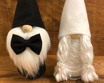 Gnome Bride and Groom - Engagement Gift - Wedding Gift