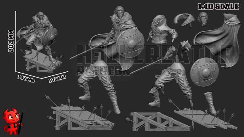 Kliff Crimson Desert Resin Figure Hand Painted or Unpainted Statue — free download