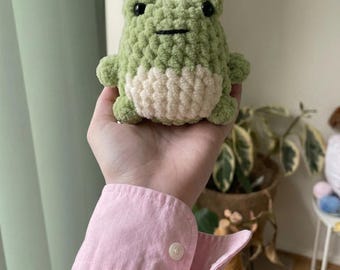 Patrón de Rana a Crochet / Patrón de Rana Amigurumi sin Coser / Apto para Principiantes (Inglés, Español, Alemán)