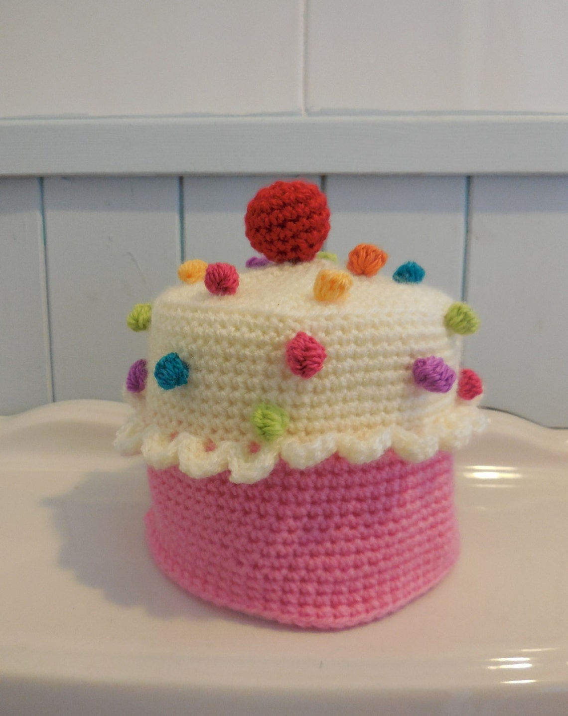 Cupcake Toilet Paper Cover Crochet PATTERN in English and Etsy