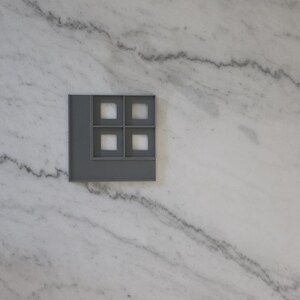 Corner Baseplate with Corner Roads – Dodo City 5.5"x5.5" Modular Tile for Z‑Scale Dioramas, Miniature City