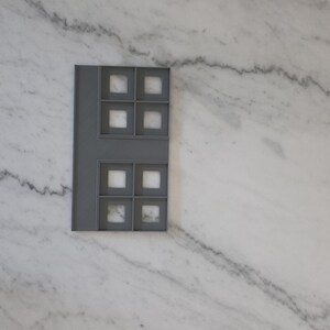End Baseplate with Center and End Roads – Dodo City 9.5"x5.5" Modular Tile for Z‑Scale Dioramas, Miniature City