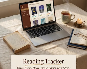 Reading Tracker | Book Log Reading Challenge | No App Needed | BookTok Reader | Digital Download