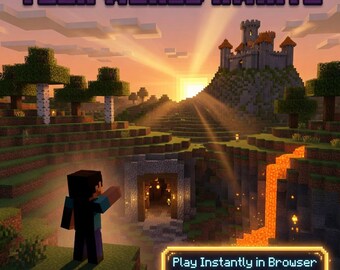 Browser Voxel Sandbox Game | Build Survive Explore | No Install | 3D Block World | Digital Download