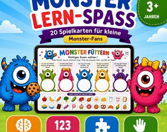 20 Flashcards PDF for children aged 3 and up | Preschool | Kindergarten | Montessori Learning Game | Instant Download
