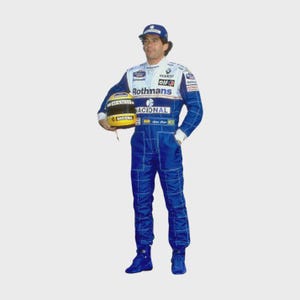 アイルトンセナ　セニーニャ人形　レーシングスーツ　ステッカー付き Senna racing suit - Etsy 日本