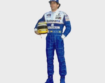 Tuta da corsa replica di Ayrton Senna del 1994 / Abbigliamento da gara motorsport stile Rothmans / Tuta da go-kart personalizzata