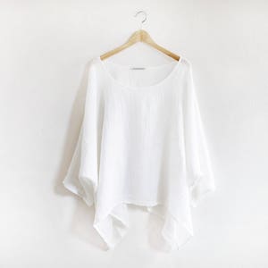 Linen tunic no 2, white, by Linnesand image 3