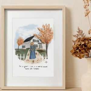 Anne auf Green Gables A5 Druck