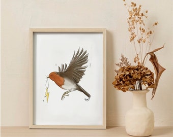 When robins appear. A5 print