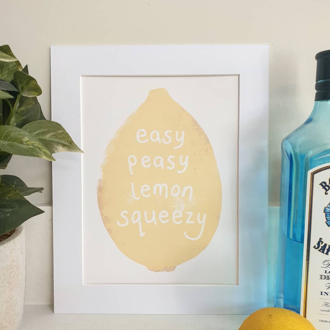 Easy Peasy Lemon Squeezy Print - Etsy