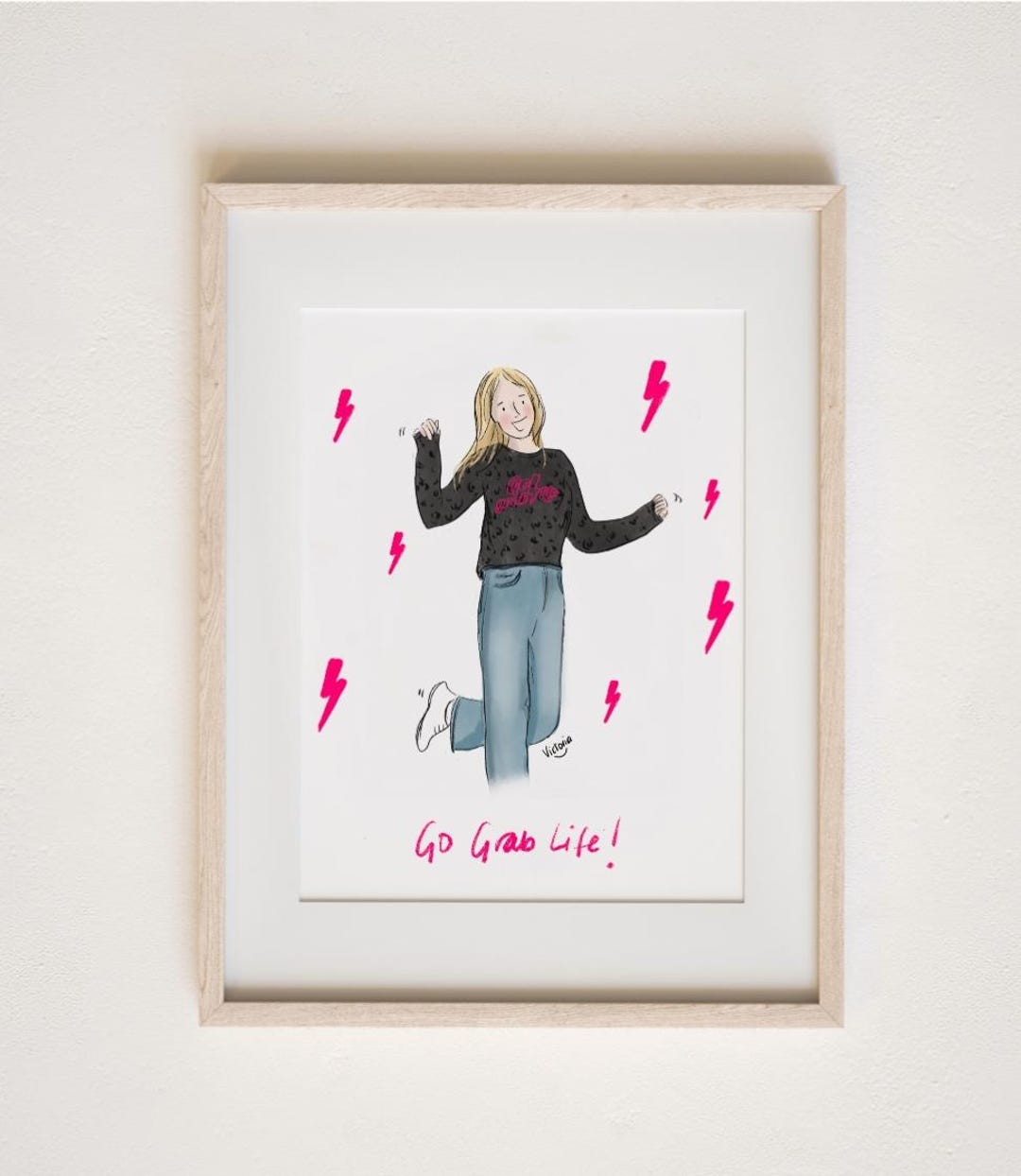 Go Grab Life A5 Print - Etsy UK