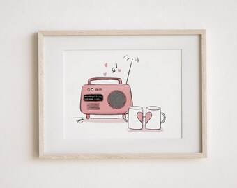 Steve Wright Love Songs A5 Charity Print