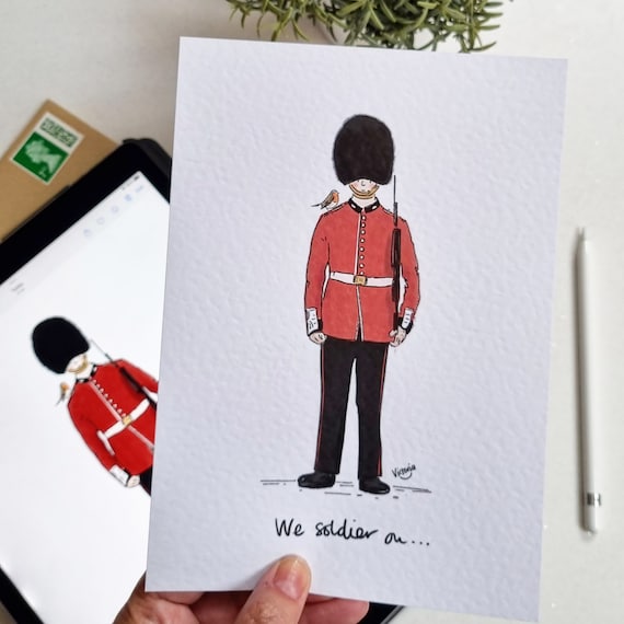 The King's Guard and Friend. We Soldier On. Etsy UK