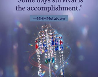 Red Crystal and Blue Agate Chandelier