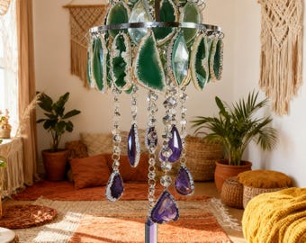 Crystal Agate Chandeliers