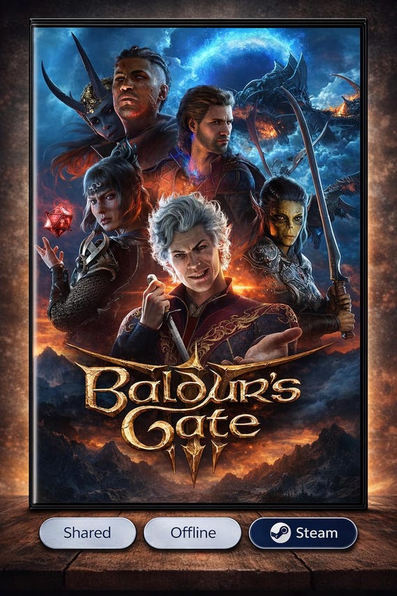 Baldur's Gate III Deluxe (Steam版) Baldur's Gate 3 Deluxe Edition | Steam PC | Global |no CODE | PDF