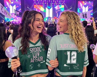 Skool Luv Affair Crop BTS Members Basketball Jersey, BTS World Tour 2026 Merch, Gift for Bangtan Fans, Personalized BTS Concert Army Outfit