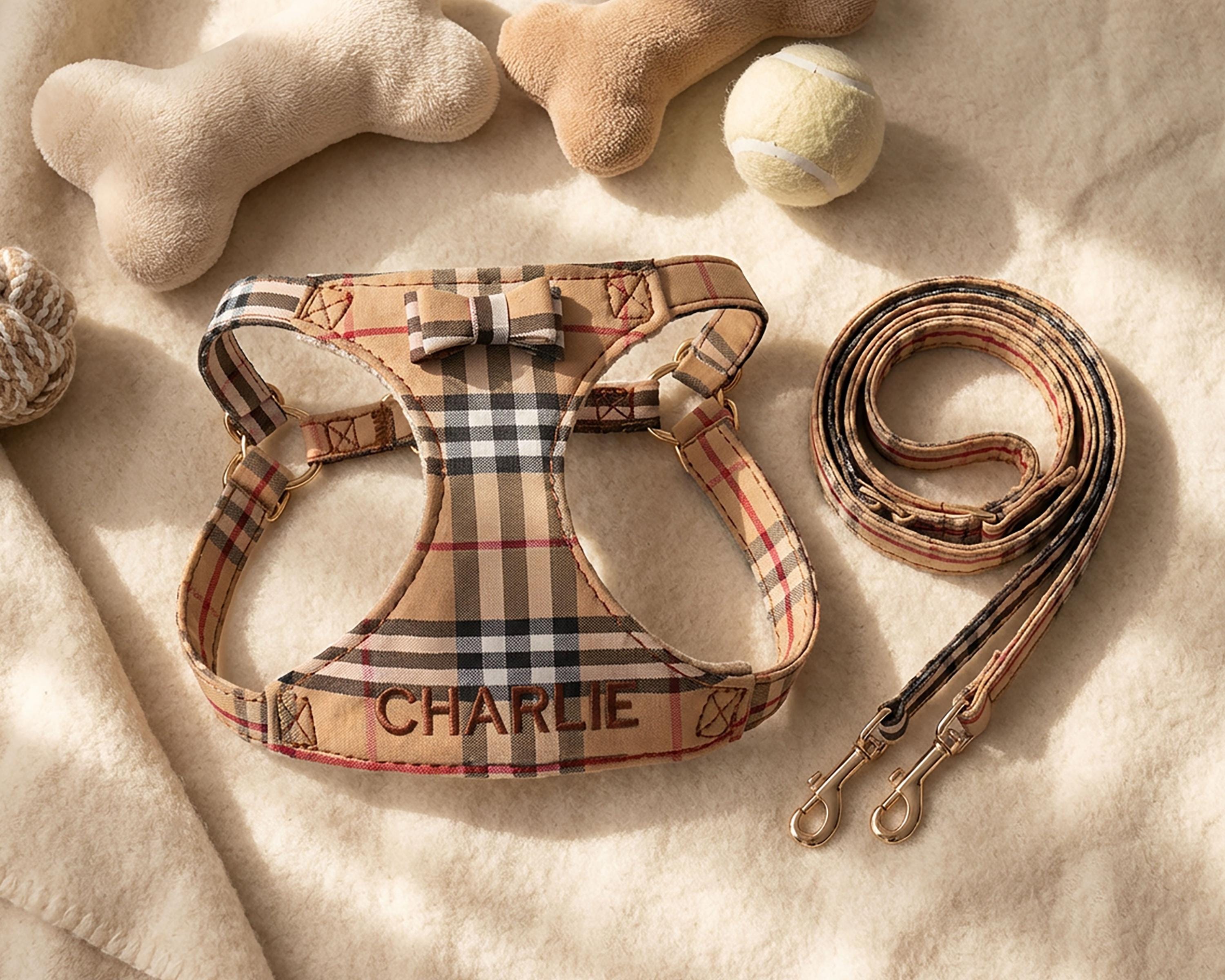 ※あや※Burberry ペット用リード Dog burberry harness set - Etsy 日本