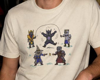 OSRS Cute Warriors T-Shirt | Old School RuneScape Torva Masori Justiciar Graphic Tee