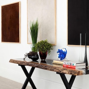 Epoxy Resin Console Table, Live Edge Table, Slim Console Table, Hallway, Entryway, Narrow Console Table, Interior Furniture, Made to Order image 11