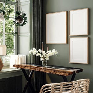 Epoxy Resin Console Table, Live Edge Table, Slim Console Table, Hallway, Entryway, Narrow Console Table, Interior Furniture, Made to Order image 6