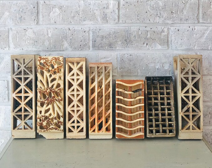 Ceramic Gas Heater Brick From Stove Sold Individually Farmhouse Chippy