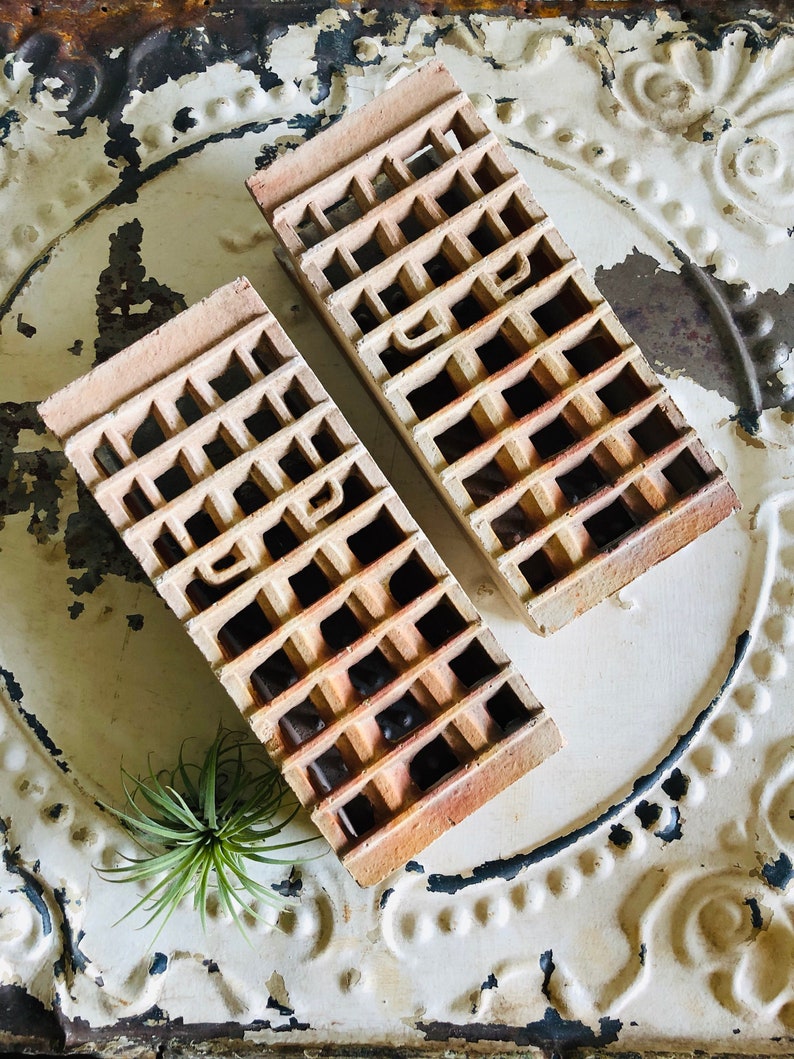 Ceramic Gas Heater Bricks Sold Individually Farmhouse Chippy Etsy