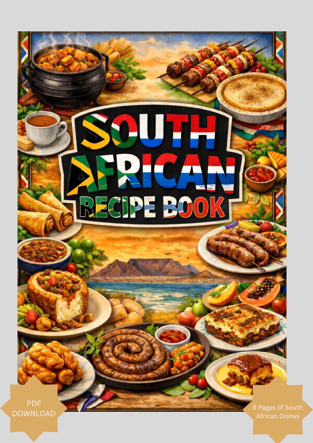 South African Recipe Ebook | Printable Cookbook | Traditional African ...