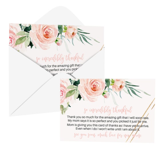 Paper Clever Party Bow Tie Baby Shower Thank You Cards And Envelopes (15 Pack) Boys Notecards With Message From Newborn - Navy And Grey Stationery Set 4x6 - View #14