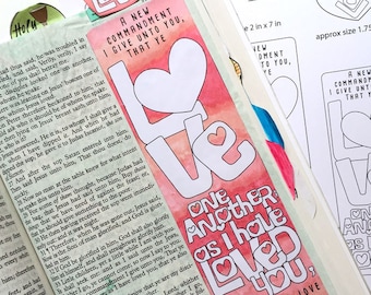 Bible Journaling Bible Verse Art Bible Verse Print great for faith journals Art Journal Love One Another, Love, heart John 13:34