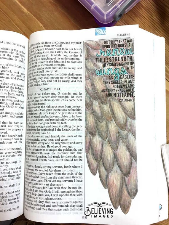 Bible Journaling Bible Verse Art Bible Verse Print great for faith journals  Art Journal Run, Walk, Shoe Faint Not Isaiah 40:31