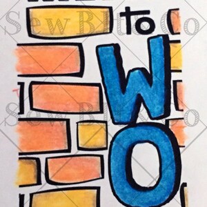 May include: A colorful, hand-drawn artwork with the text "They had a MIND to WORK" in large, blue letters. The background features a brick wall design with orange and yellow bricks, and the text "Nehemiah 4:6".