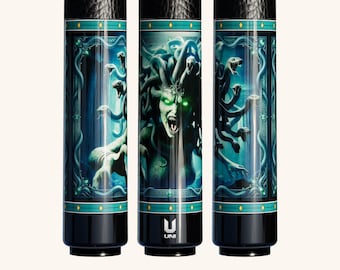 Medusa Carbon Fiber Pool Cue, Medusa Deep Abyss Billiard Cue, Mythical Billiard Stick, Carbon Fiber Pool Cue, Pool Player Gifts