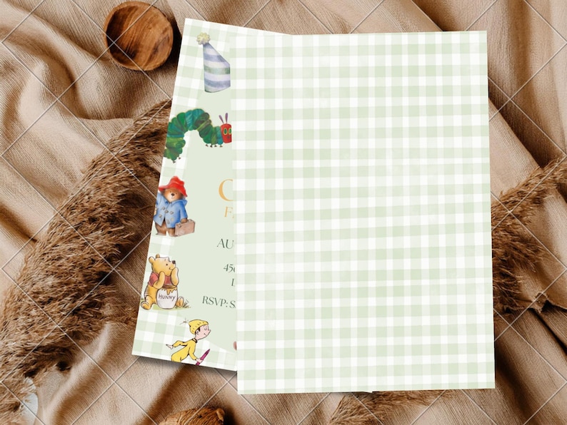 One for the Books 1st Birthday Invitation, Storybook Theme Birthday Invite, Bookish First Birthday Decor, Digital Invitation Canva image 10